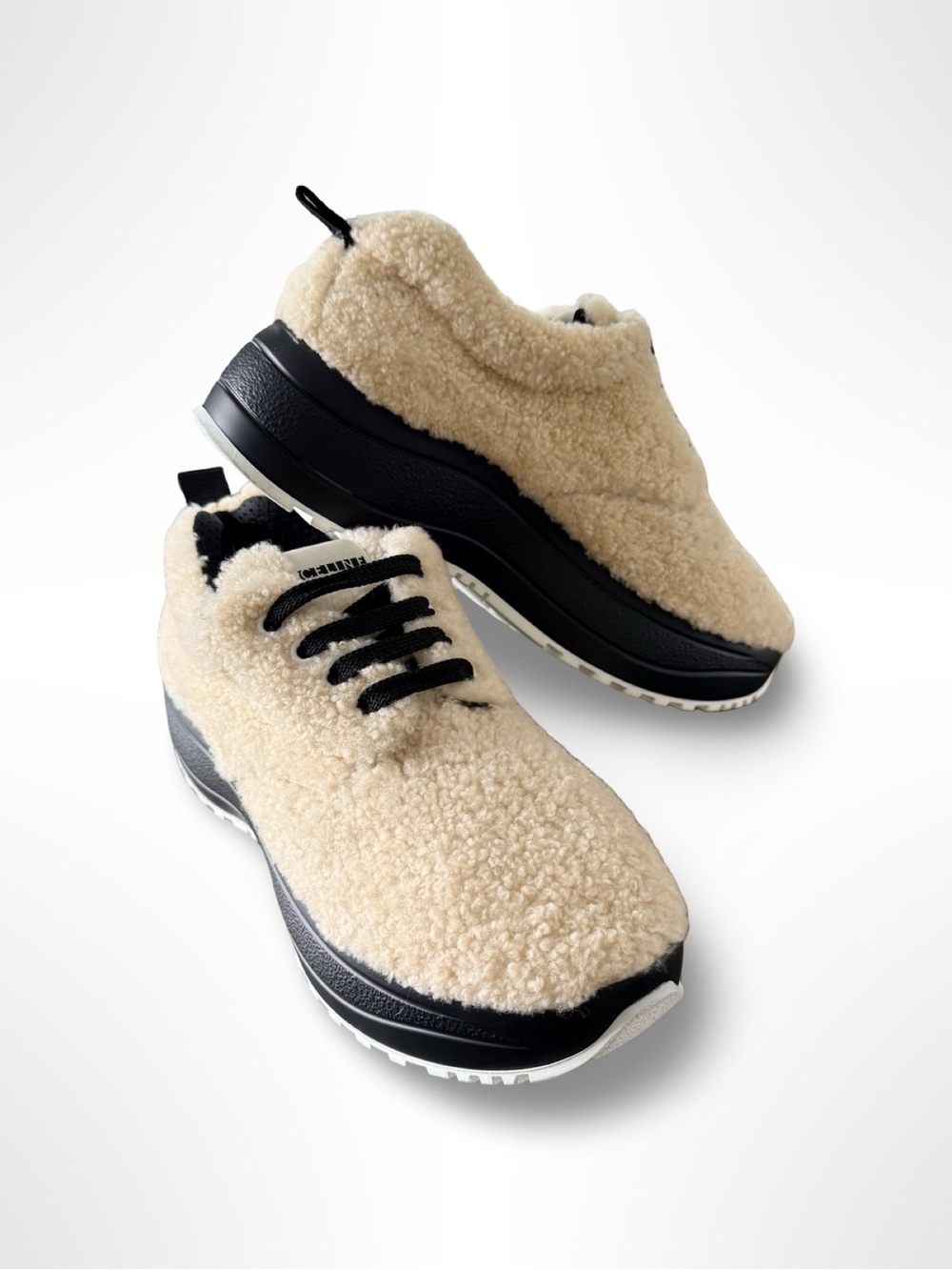 Celine Phoebe Philo Delivery Shearling Platform Sneakers EU 39